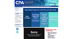 Desktop Screenshot of cpaleadership.com